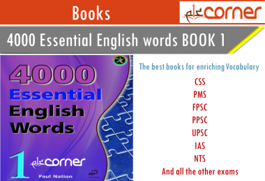 4000 essential English words PDF Book 1 for Vocabulary for CSS, PMS, FPSC, UPSC, IAS, IELTS, TOEFL learner pdf download free. Essential English Vocabulary