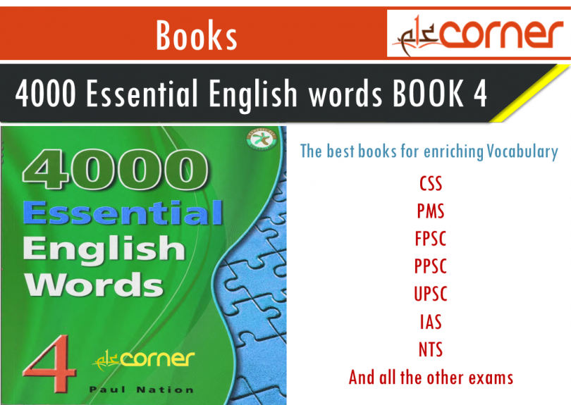 4000 important English Vocabulary book 4 for every english learner pdf download free. Essential English Vocabulary for CSS, PMS, FPSC, UPSC, IAS