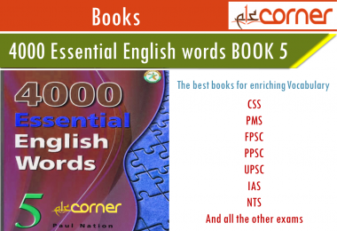 4000 important English Vocabulary book 5 for IELTS and TOEFL learner pdf download free. Essential English Vocabulary for CSS, PMS, FPSC, UPSC, IAS