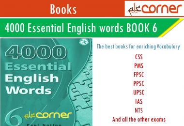 4000 important English words book 6 for CSS, PMS, FPSC, UPSC, IAS, IELTS, TOEFL learner pdf download free. Essential English Vocabulary
