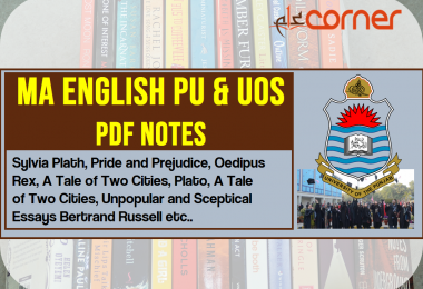 MA English PU & UOS PDF Notes