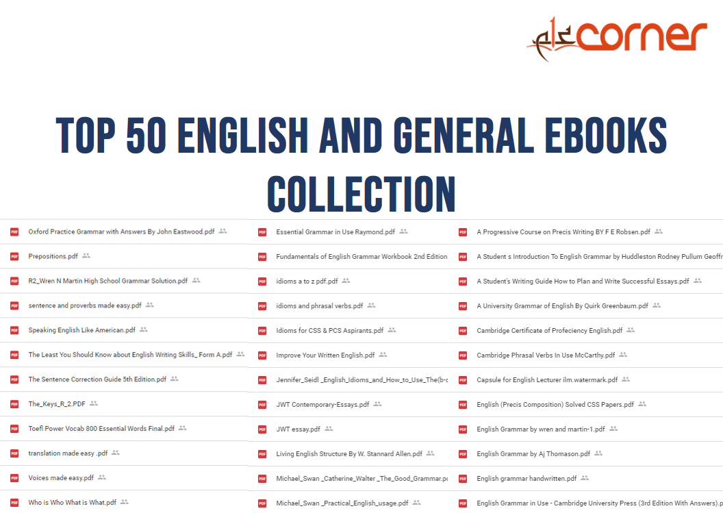 Top 50 English and General eBooks collection